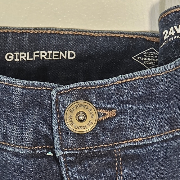 St John's Bay Girlfriend Blue Jeans Size 24W 46in X 25 in NWTs $54 - Picture 6 of 6